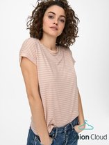 ONLY  Karla S/S O-Neck Glitter Top Jrs Peach Wip ROSE L