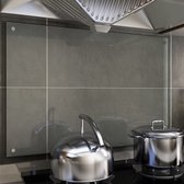 Spatscherm keuken 90x60 cm gehard glas transparant