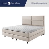 Luna Bedden - Boxspring Bella - 200x210 Compleet Beige 4vaks Bed