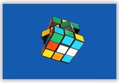 Rubiks Cube - Foto op Aluminium  - Foto op Dibond - Aluminium Schilderij - Wanddecoratie - 90x60 cm