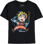 Naruto - Naruto Print Kinder T-shirt - Kids 158 - Zwart