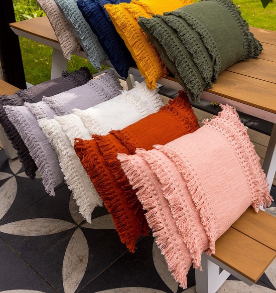 Dutch Decor - Coussin décoratif - Fara 40x60 cm - couleur: pantone Raven