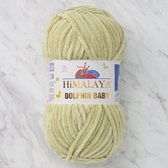 Himalaya Dolphin Baby 80359 Gras Groen Fluwelen Garen, Breien en Haken, 100g, Super Zacht, Fluweel Breigaren, Volumineuze Pluche, Schijnen Fluweelachtig, Chenille Dolfijn Baby Wol, Amigurumi,