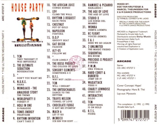 House Party, The ultimate megamix, Part 2, various artists | CD