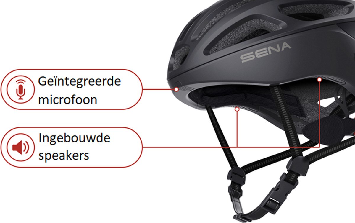 Sena R1 Smart Cycling helm Electric Tangarine maat L