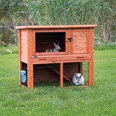 Trixie natura konijnenhok met ren bruin 116x97x63 cm