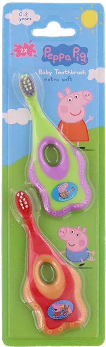 Peppa Pig Tandenborstel en Bijtring - 2 stuks