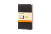 Moleskine Cahier Journals - Pocket - Gelinieerd - Zwart - set van 3