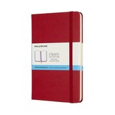 Medium Dotted Hardcover Notebook Scarlet