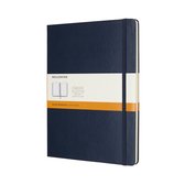 Moleskine Classic Notitieboek - Extra Large - Hardcover - Gelinieerd - Saffier Blauw