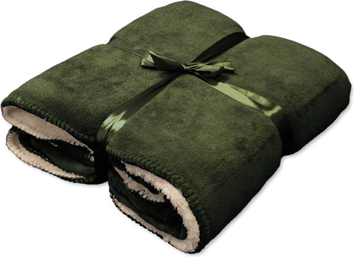 Unique Living Coby Plaid - 130x160 cm - Deep Green