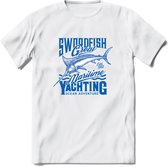 Fishing - Vissen T-Shirt | Grappig Verjaardag Vis Hobby Cadeau Shirt | Dames - Heren - Unisex | Tshirt Hengelsport Kleding Kado - Wit - M