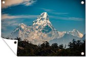 Tuindecoratie Mount Everest van veraf - 60x40 cm - Tuinposter - Tuindoek - Buitenposter