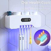 Tandenborstelhouder -  Sterilisator - sterilisator elektrisch - Dispenser - Antibacteria Automatische Tandpasta Dispenser