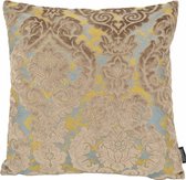 Barok Velvet Taupe Kussenhoes | Velvet/Polyester | 45 x 45 cm