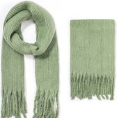 Winter sjaal - Groen - Heerlijk warm - 170x30 Centimeter - Damesdingetjes