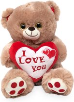 Teddybeer - Knuffelbeer I Love You - Valentijn - Cadeau - 25cm