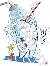 Afspraakkaart Tandarts - Cartoon 'Wassende kies 24u' - 100 stuks