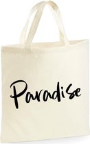 Paradise shopper | 10 Liter | Handtas | Strandtas | Tas | Cadeau | Gift | Print | Bedrukking | 40 x 40 CM