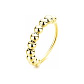 Anxiety Ring - Stress Ring - Fidget Ring - Anxiety Ring For Finger - Draaibare Ring Dames - Spinning Ring - Spinner Ring - Zilver 925 Gold Plated - (22.25 mm / maat 70)