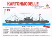 bouwplaat / schaalmodel in karton Hulpschip H 15, schaal 1/250