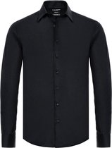 Overhemd Non iron Sam Exclusive 1065 Zwart Size : 3XL | Overhemd Zwart | Heren Overhemd | Men Shirt black