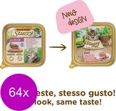 Mister Stuzzy Cat Paté 100 g - Kattenvoer - 64 x Ham