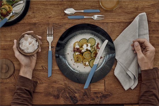 Couteaux à tomates Victorinox Swiss Modern - 6 pièces - Inox / Blauw - Kartel