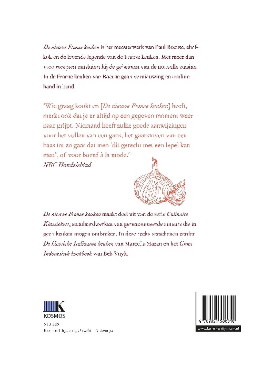 De Nieuwe Franse Keuken - back cover