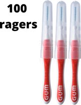 Gum Travler Ragers 0.8mm Rouge - 2 x 50 pièces - Value pack