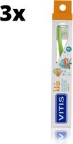 3x Vitis Tandenborstel Kids - Voordeelverpakking