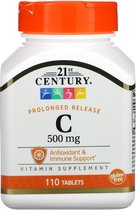 Voordeelpakket: 1 + 1: Vitamine C / 500 mg / Timed Release / Antioxidant / 2 x 110 stuks / 21st Century Vitamins