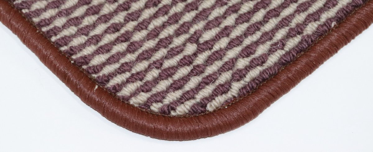 Vloerkleed - Loper - Dirkje - paars - beige - 78x170cm