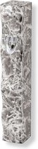 Mezuzah - Polyresin 12cm- Gray Marble  Case with Shin