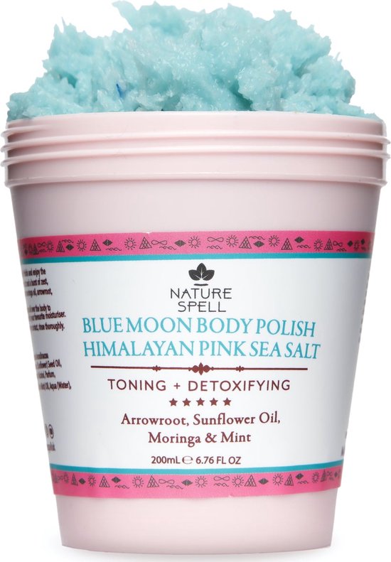 Natuurlijke Body scrub scrubzout Himalaya roze zeezout met munt en