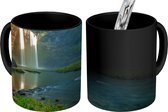 Magische Mok - Foto op Warmte Mok - Waterval in bos - 350 ML