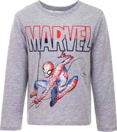 Spiderman longsleeves - t-shirt - katoen - grijs - 98 cm - 3 jaar