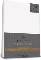 Van Dem - Belize  - Topper Mako Jersey 90 x 200 cm wit