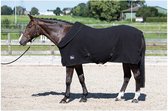 RelaxPets - Harry's Horse - Fleecedeken met oprolbare nek - Zwart - Maat 175cm