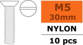 Revtec - Verzonkenkopschroef - M5X30 - Nylon - 5 st