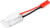 Revtec - Power adapterkabel - Tamiya connector vrouw. <=> BEC connector vrouw. - 20AWG Siliconen-kabel - 1 st
