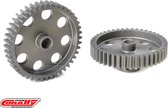 Team Corally - 48 DP Motortandwiel - Kort - Hard geanodiseerd AL7075 - 44 Tanden - Motoras dia. 3.17mm