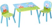 Peppa Pig - Tafel met twee stoeltjes voor kinderen