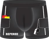 Shots S-Line grappig ondergoed voor mannen Funny Boxers - Referee zwart,meerkleurig