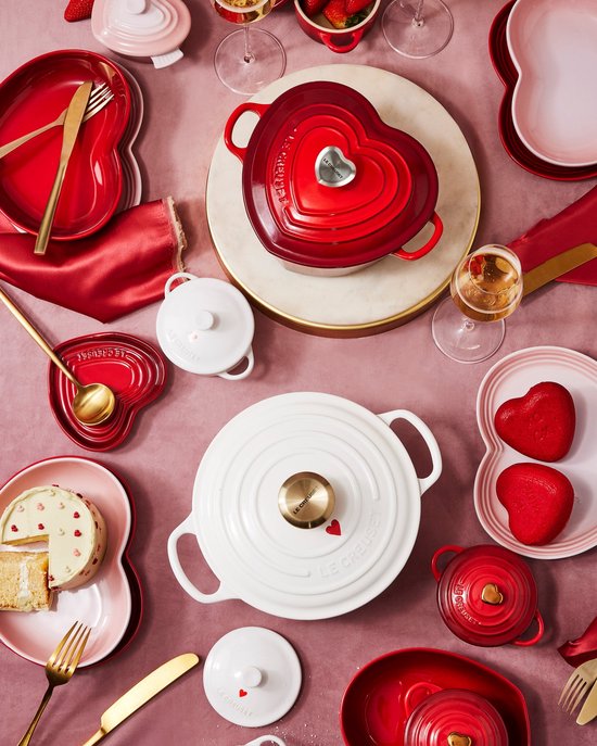 Le Creuset - Porte-cuillère coeur - rouge - céramique - porte-cuillère en  forme de coeur | bol.com