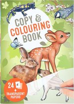Depesche - Wilde dieren kleur- en overtrekboek