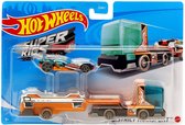 Hot Wheels District Transport vrachtwagen - Metaal - 2 voertuigen - 17 cm lang
