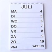 GROOTLETTER Weekkalender 2022 - A4 - Uitgeverij TOM