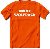Saitama T-Shirt | Join the wolfpack Crypto ethereum Heren / Dames | bitcoin munt cadeau - Oranje - XXL