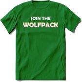 Saitama T-Shirt | Join the wolfpack Crypto ethereum Heren / Dames | bitcoin munt cadeau - Donker Groen - M